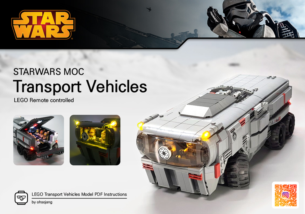 Lego Remote controlled MOC transport vehicles