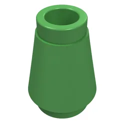 Cone 1 x 1 [Top Groove] / Bright Green