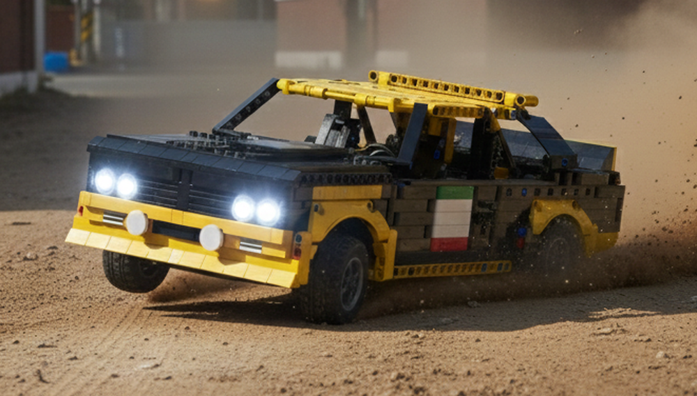 Lego Fiat abarth 131 OLIO FIAT