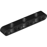 Lego Technic Beam 1 x 7 Thick with Alternating Holes / Black