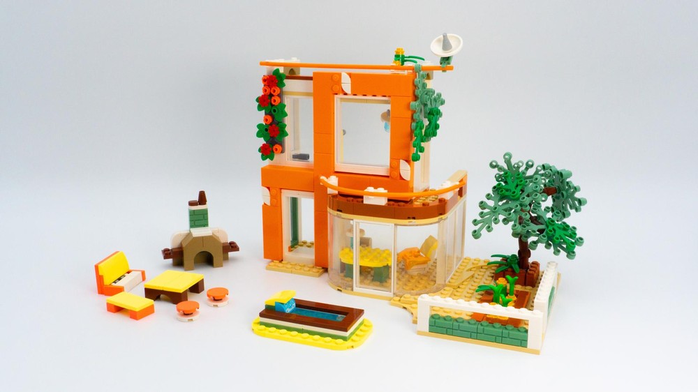 Lego Lodge / House - Alternate Build of 2 x Set 41717 Mia's Wildlife Rescue