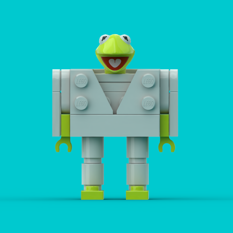 Lego Kermit as David Byrne (Once in a Lifetime)