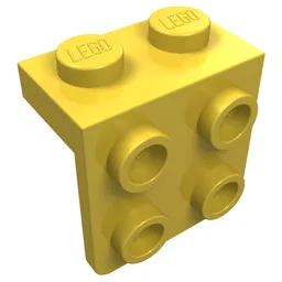 Bracket 1 x 2 - 2 x 2 / Yellow