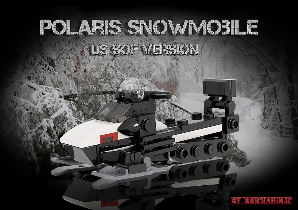 LEGO Polaris Snowmobile & Cargo Sled - US Special Operations Forces (SOF)