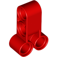 Lego Technic Pin Connector Perpendicular Long / Red