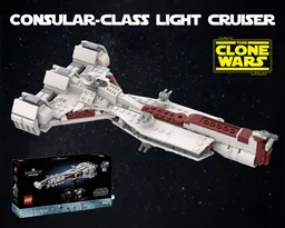 Consular-Class Light Republic Cruiser (Clone Wars) set 75376 Alternate Build