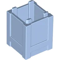 Container Box 2 x 2 x 2 - Top Opening / Bright Light Blue