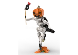 31129 Skeleton with Pumpkin Head