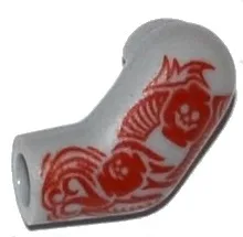 Arm, Left with Red Tattoo Pattern