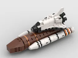 External Tank and Boosters for ISS Space Shuttle Orbiter