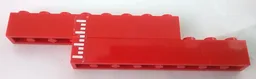 Stickered Assembly 11 x 1 x 2 with White Plimsoll Lines Pattern Model Right Side (Sticker) - Set 6542