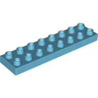 Duplo Plate 2 x 8 / Medium Azure