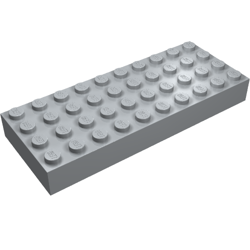 Lego Brick 4 x 10 / Light Bluish Gray