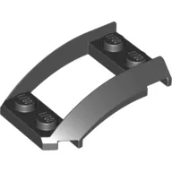 Wheel Arch, Curved Wedge 4 x 3 with 2 x 2 Opening and 4 Studs / Black