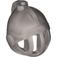 Lego Helmet with Fixed Grill and Plume Hole (Castle) / Pearl Light Gray