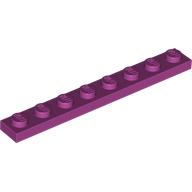Lego Plate 1 x 8 / Magenta