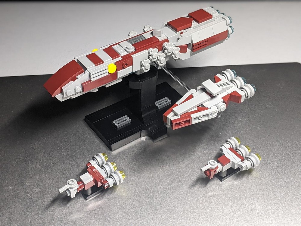 Lego Dreadnought + Arquitens + Consular Cruisers - Companion MOC to 75404 Acclamator