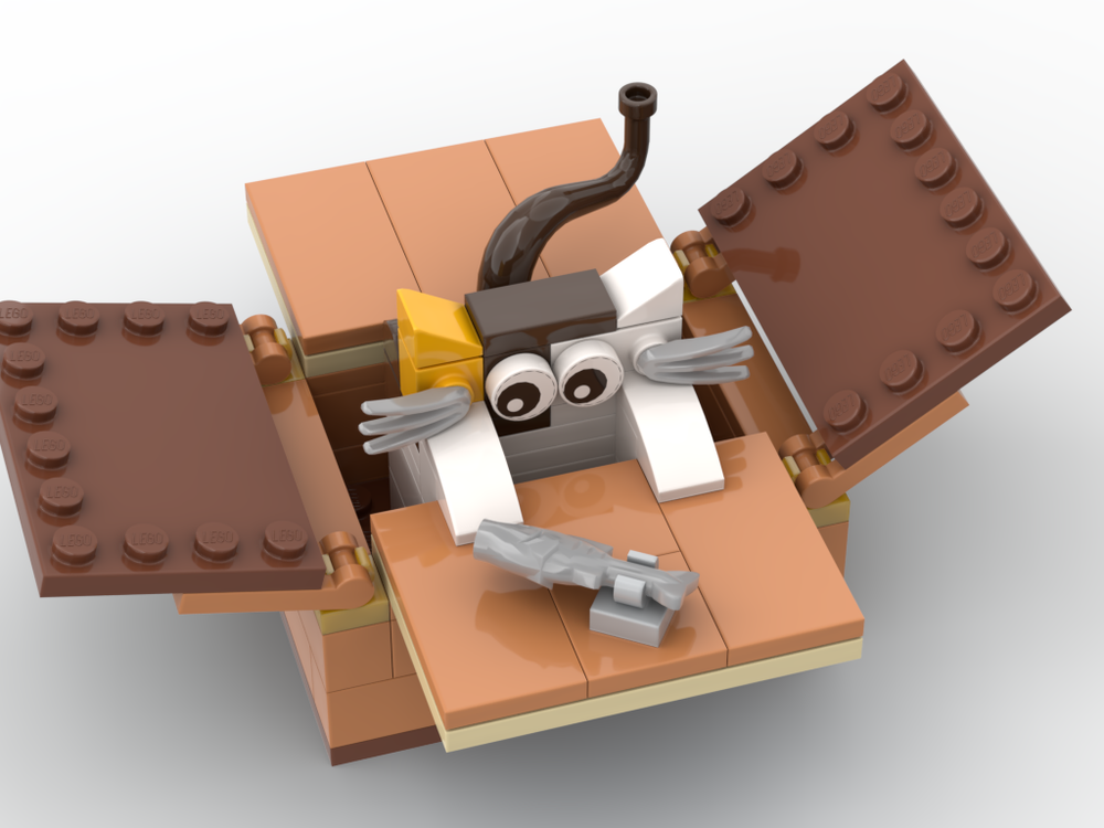 Lego Cat in a box