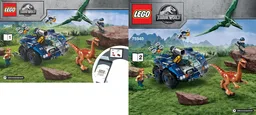 Gallimimus and Pteranodon Breakout