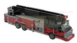 Fire Department Rear Mount Ladder Truck
