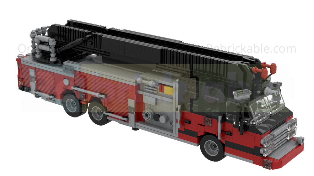 Lego Fire Department Rear Mount Ladder Truck