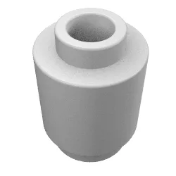 Brick Round 1 x 1 Open Stud / Glow in Dark White