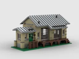 Railway shed - Eisenbahn Güterschuppen