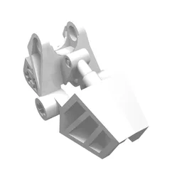 Large Figure Foot, with Ball Joint Socket 3 x 6 x 2 1/3 / White