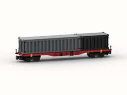 DB - Containerwagon "Sgjs 716" with 20ft & 40ft container (8w)