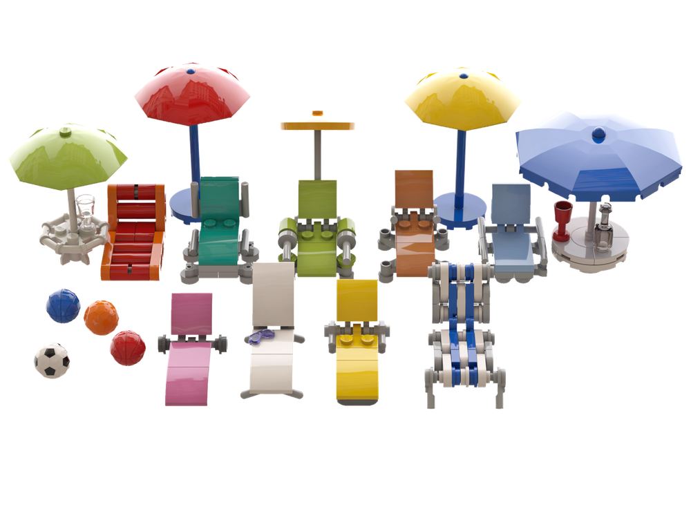 Lego Pool & Beach Chairs