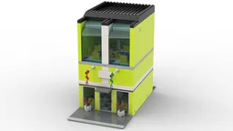 MOC - City Pizza - Modification of set 60023