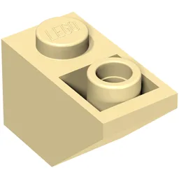 Brick Sloped Inverted 45° 2 x 1 / Tan