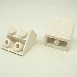Brick Sloped Inverted 45° 2 x 2 [Round Bottom Pin] / White