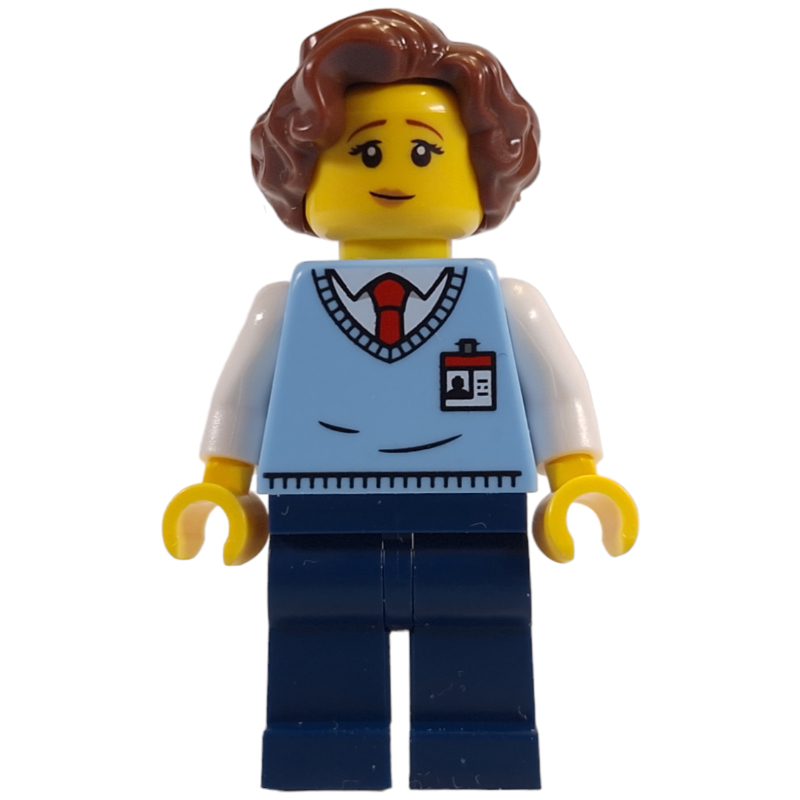 Lego Museum Employee, Reddish Brown Hair