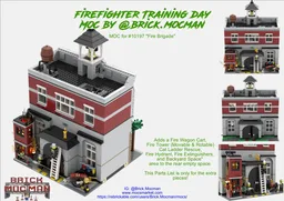 Firefighter Training Day - Backyard MOC for set #10197 "Fire Brigade"