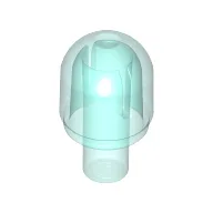 Light Cover 1 x 1 Round with Internal Bar / Bionicle Barraki Eye / Trans-Light Blue