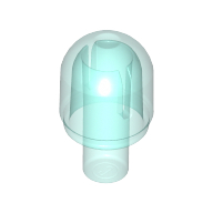 Lego Light Cover 1 x 1 Round with Internal Bar / Bionicle Barraki Eye / Trans-Light Blue