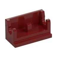 Hinge Brick 1 x 2 Base / Dark Red