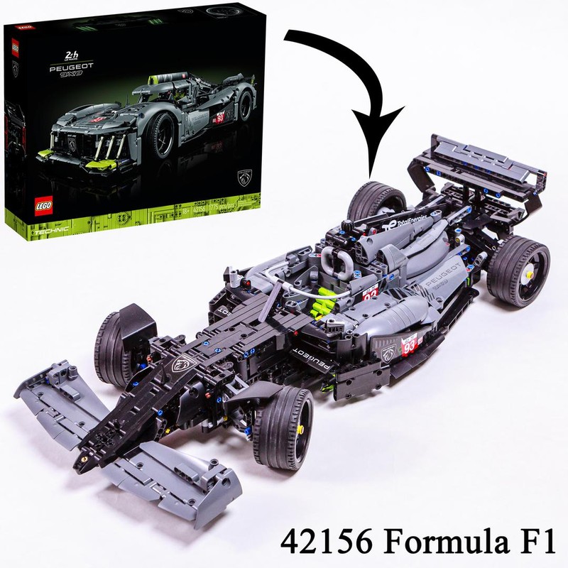 Lego Formula F1 (42156 Peugeot 9X8 Le Mans Hybrid Hypercar c-model)