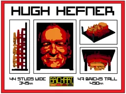 HUGH HEFNER (layered art)