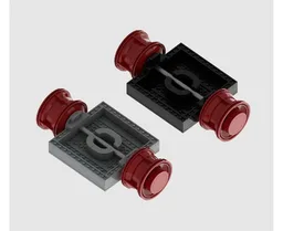 Upscaled wheels on 2x2 plate