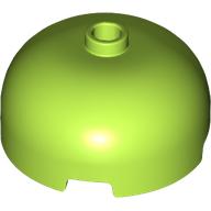Lego Brick Round 3 x 3 Dome with Center Stud / Lime