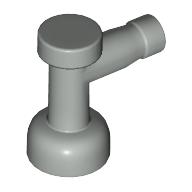 Lego Tap 1 x 1 with Hole in Spout / Light Gray