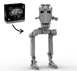 AT-ST Walker Mini-fig Scale (Alternate of 75375-1 M. Falcon)