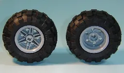 Wheel 30.4mm D. x 20mm with No Pin Holes and Reinforced Rim with Black Tire 56 x 26 Balloon (56145 / 55976)
