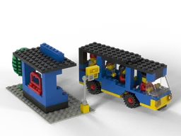 6363 Bus with bus stop