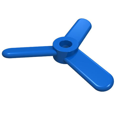 Lego Propeller 3 Blade Small / Blue