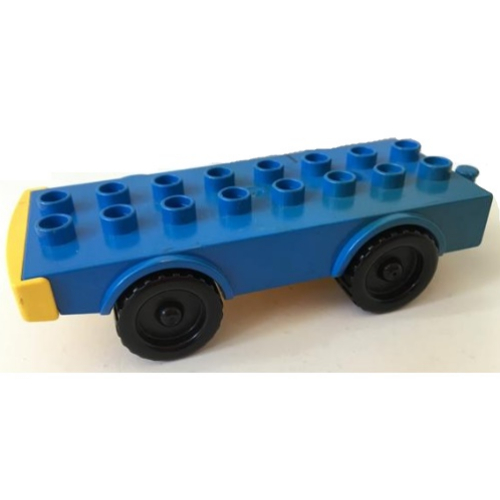Lego Duplo Truck Base with 2 x 8 Studs and Four Wheels / Blue