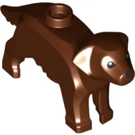 Animal, Dog, with Eyes and Nose Print / Reddish Brown