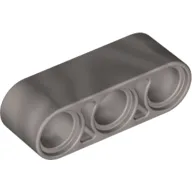 Technic Beam 1 x 3 Thick / Metallic Silver